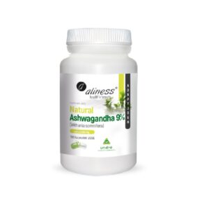 Aliness Natural Ashwagandha 9% Extract 600mg 100 vege kaps