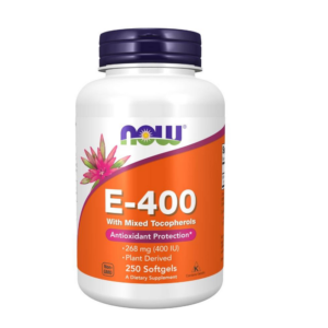 Now Foods E-400 Natural - mieszane tokoferole 250 softgels
